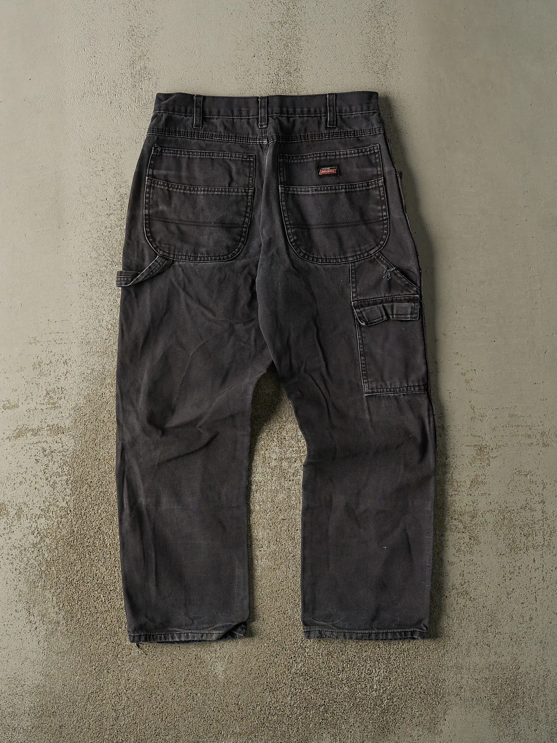 Vintage Y2K Faded Black Dickies L Pocket Double Knee Carpenter Pants (32x28.5) sold by Rebalance Vintage product image thumbnail 3