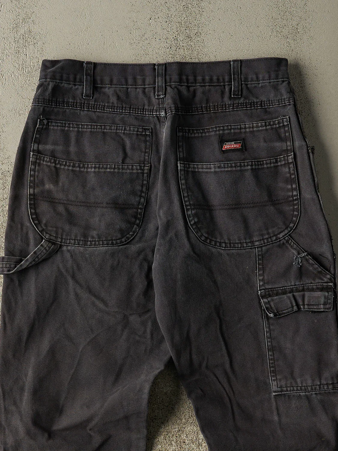 Vintage Y2K Faded Black Dickies L Pocket Double Knee Carpenter Pants (32x28.5) sold by Rebalance Vintage product image thumbnail 5