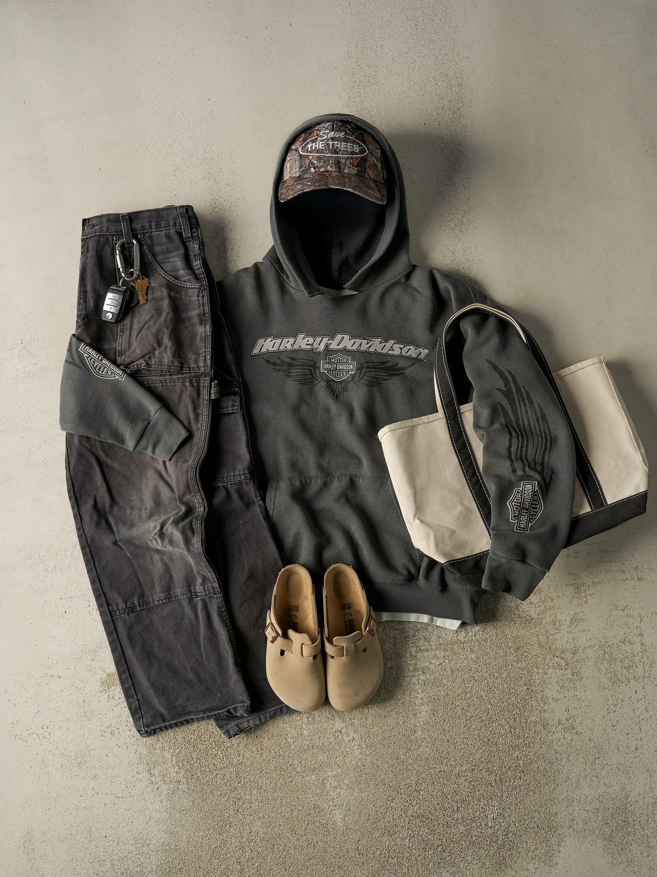 Vintage Y2K Faded Black Dickies L Pocket Double Knee Carpenter Pants (32x28.5) sold by Rebalance Vintage product image thumbnail 2