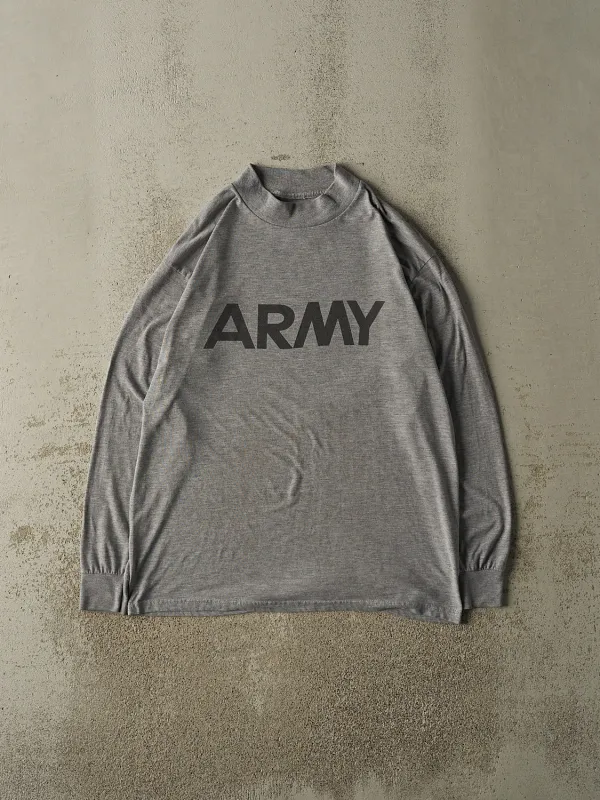 Vintage 90s Grey US Army Long Sleeve (L/XL) made by Rebalance Vintage
