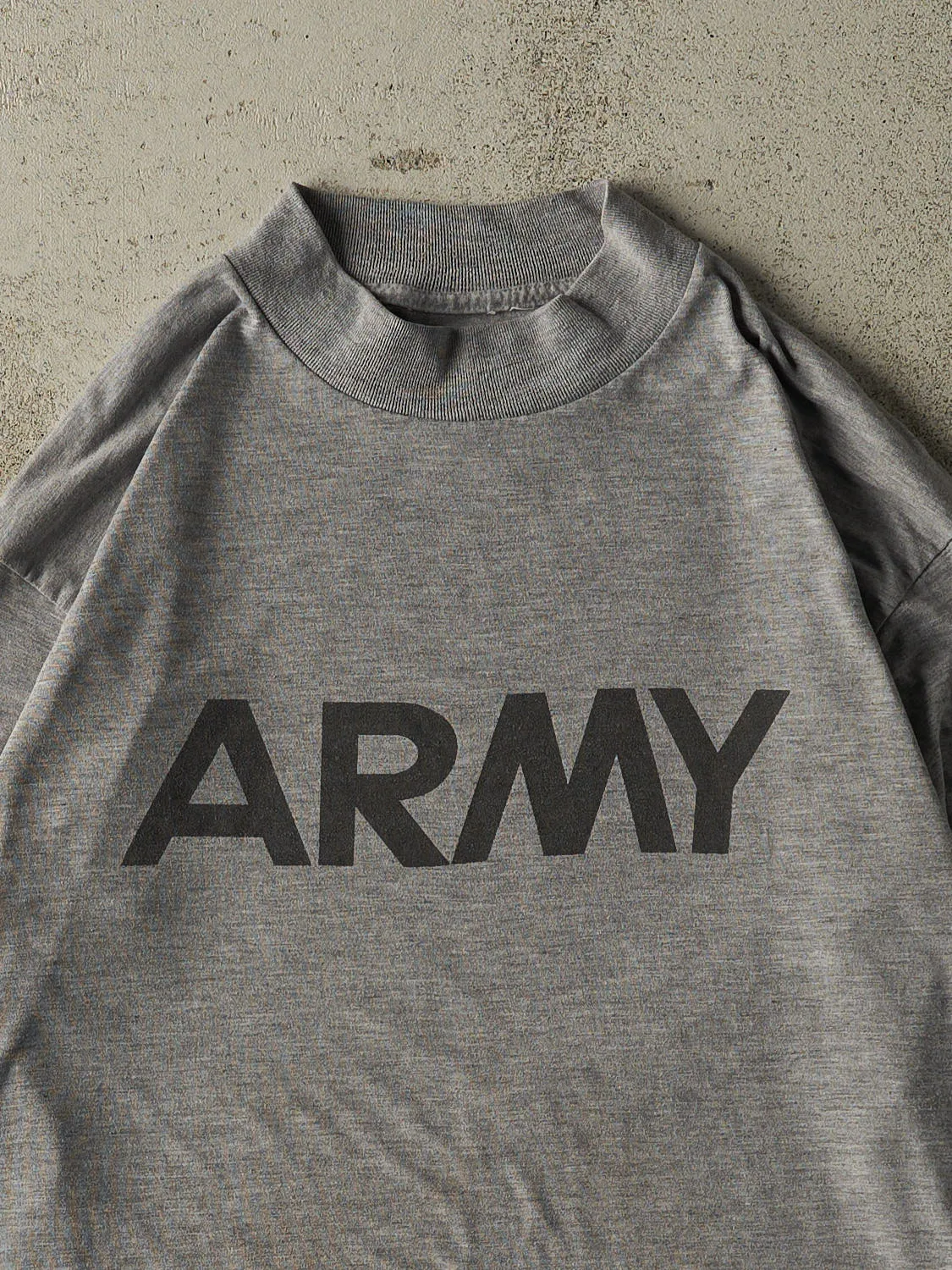 Vintage 90s Grey US Army Long Sleeve (L/XL) sold by Rebalance Vintage product image thumbnail 3