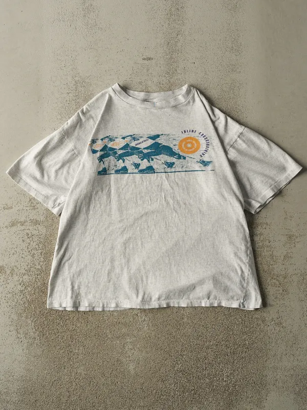 Vintage 90s Heather Grey Brooks Inline Cross Training Tee (M/L) made by Rebalance Vintage