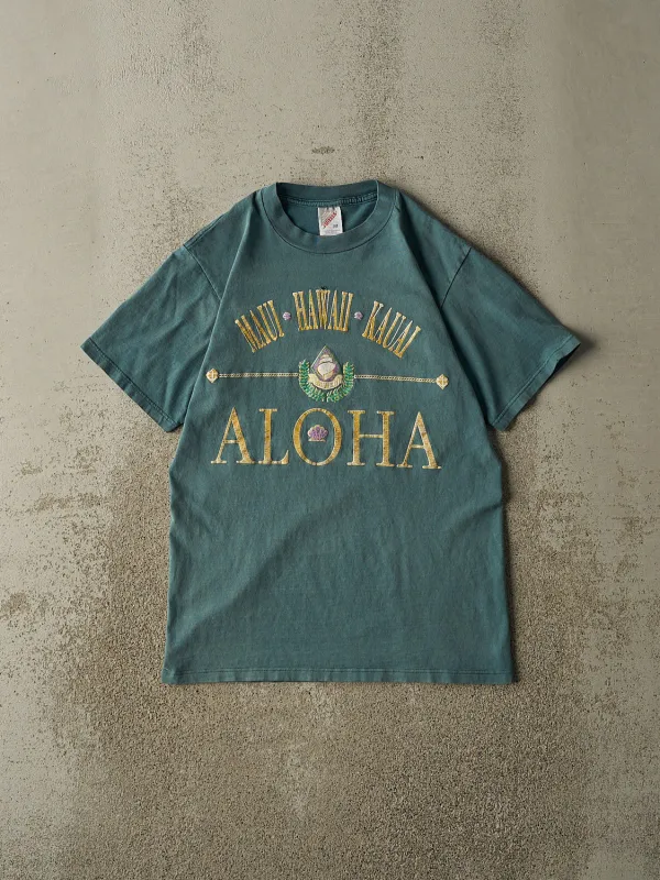 Vintage 80s Washed Green Maui Hawaii Tee (XS/S) sold by Rebalance Vintage
