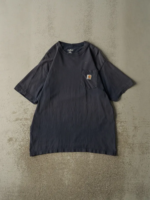 Vintage Y2K Navy Blue Carhartt Pocket Tee (L/XL) sold by Rebalance Vintage