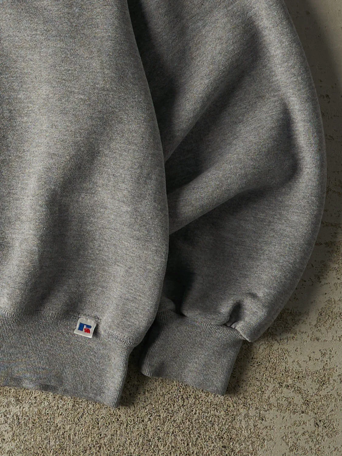 Vintage 90s Grey Russell Athletic Embroidered Crewneck (M/L) sold by Rebalance Vintage product image thumbnail 4