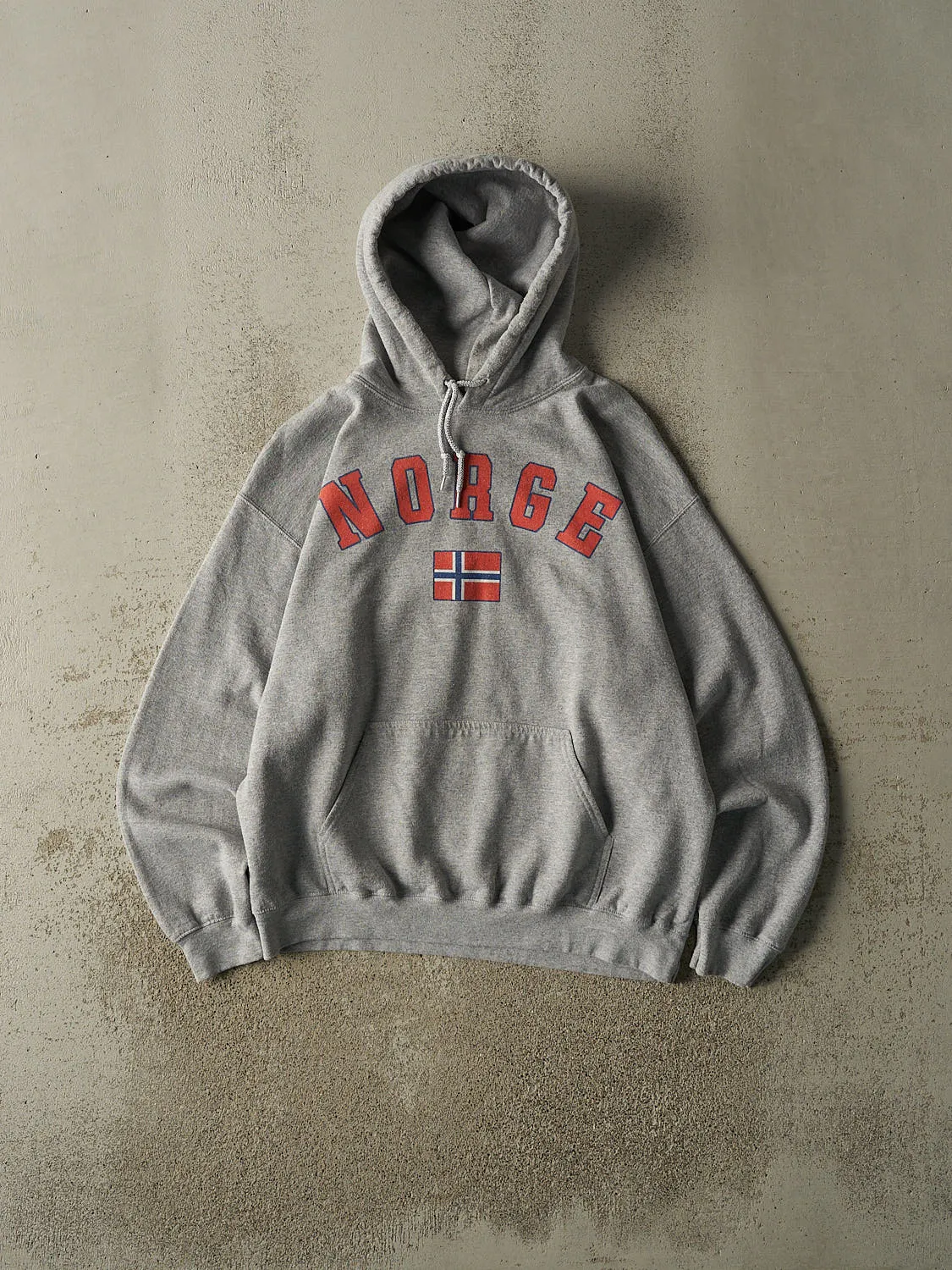 Vintage 90s Grey Norge Hoodie (M/L) sold by Rebalance Vintage