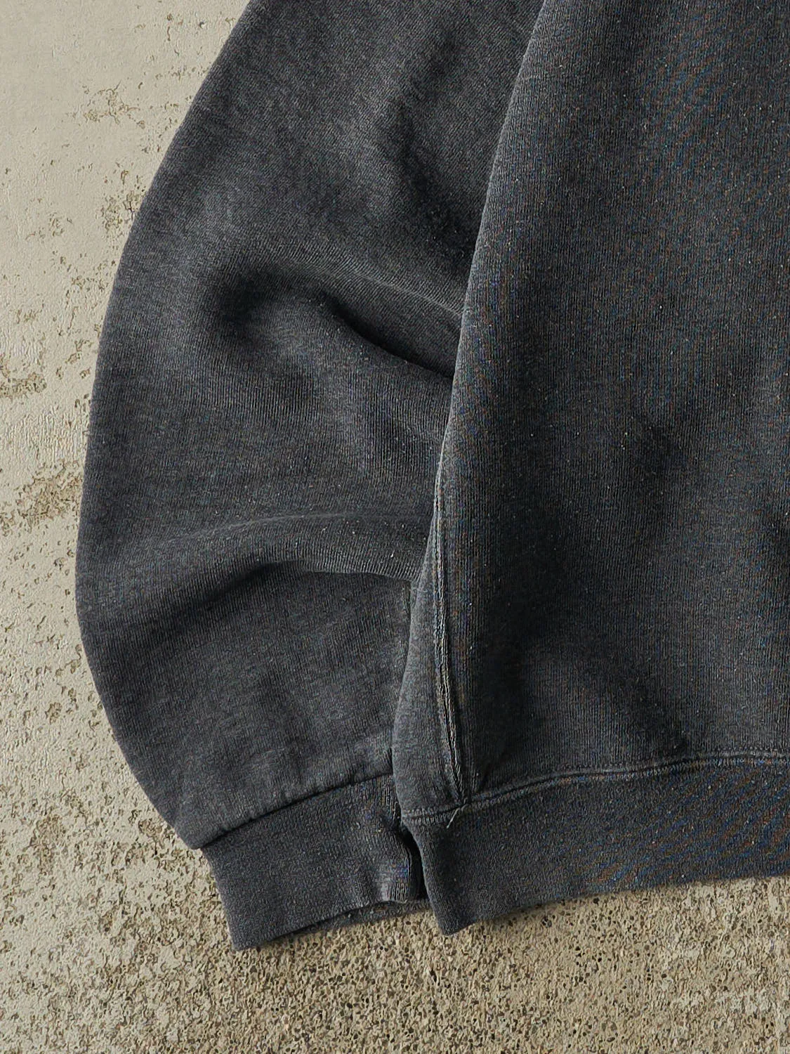 Vintage Y2K Charcoal Grey Russell Athletic Blank Crewneck (M/L) sold by Rebalance Vintage product image thumbnail 3