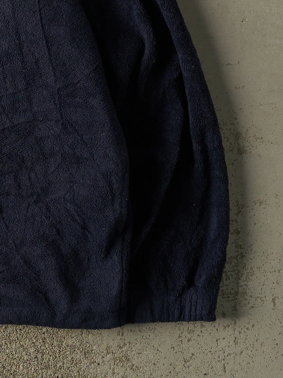 Vintage 90s Navy Blue Reebok Quarter Zip Fleece (XL/XXL) sold by Rebalance Vintage product image thumbnail 4