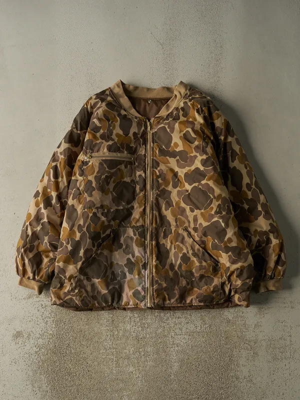 Vintage 90s Camo Duck Camo Nylon Jacket (XXL) made by Rebalance Vintage
