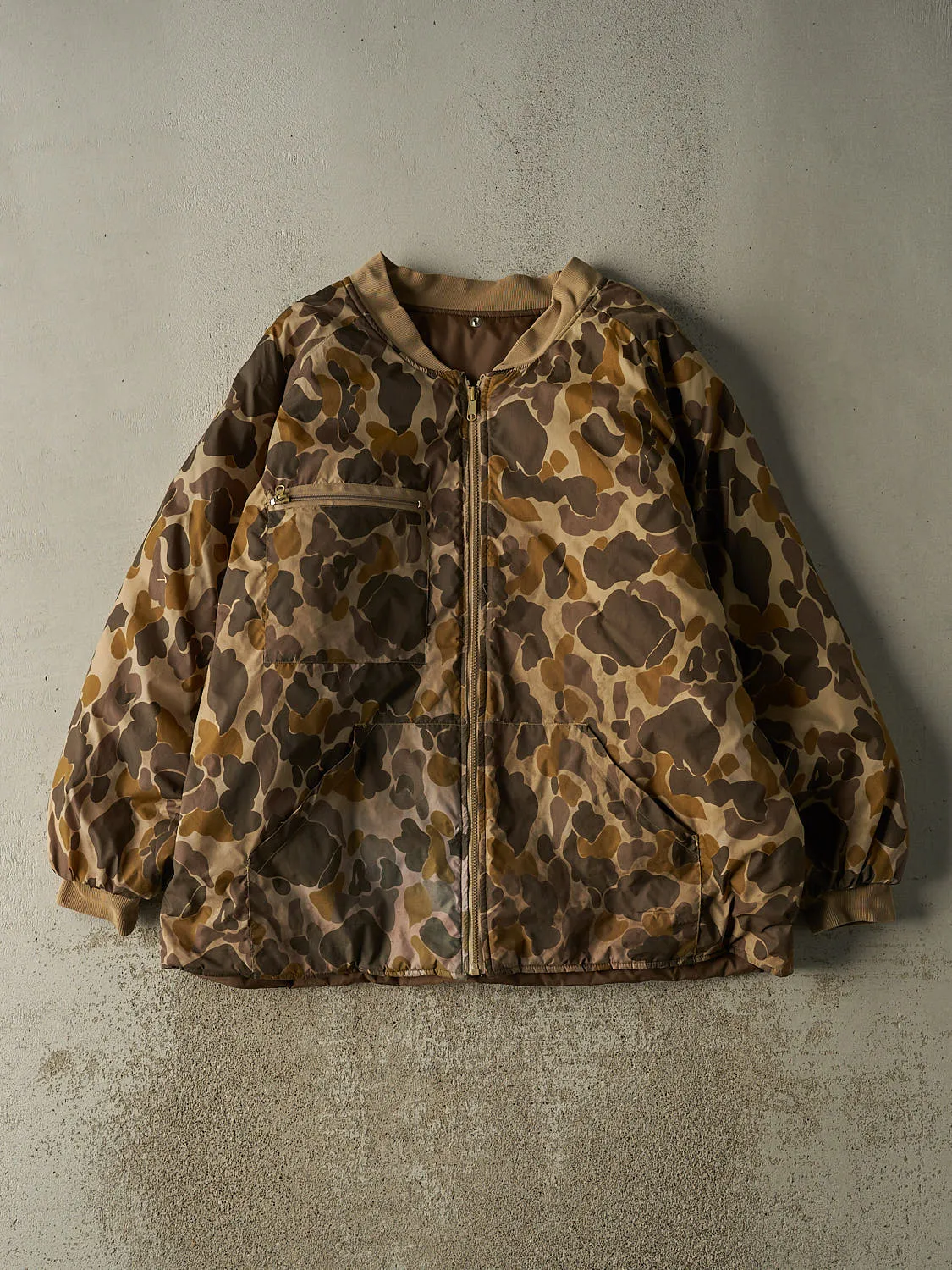 Vintage 90s Camo Duck Camo Nylon Jacket (XXL) sold by Rebalance Vintage