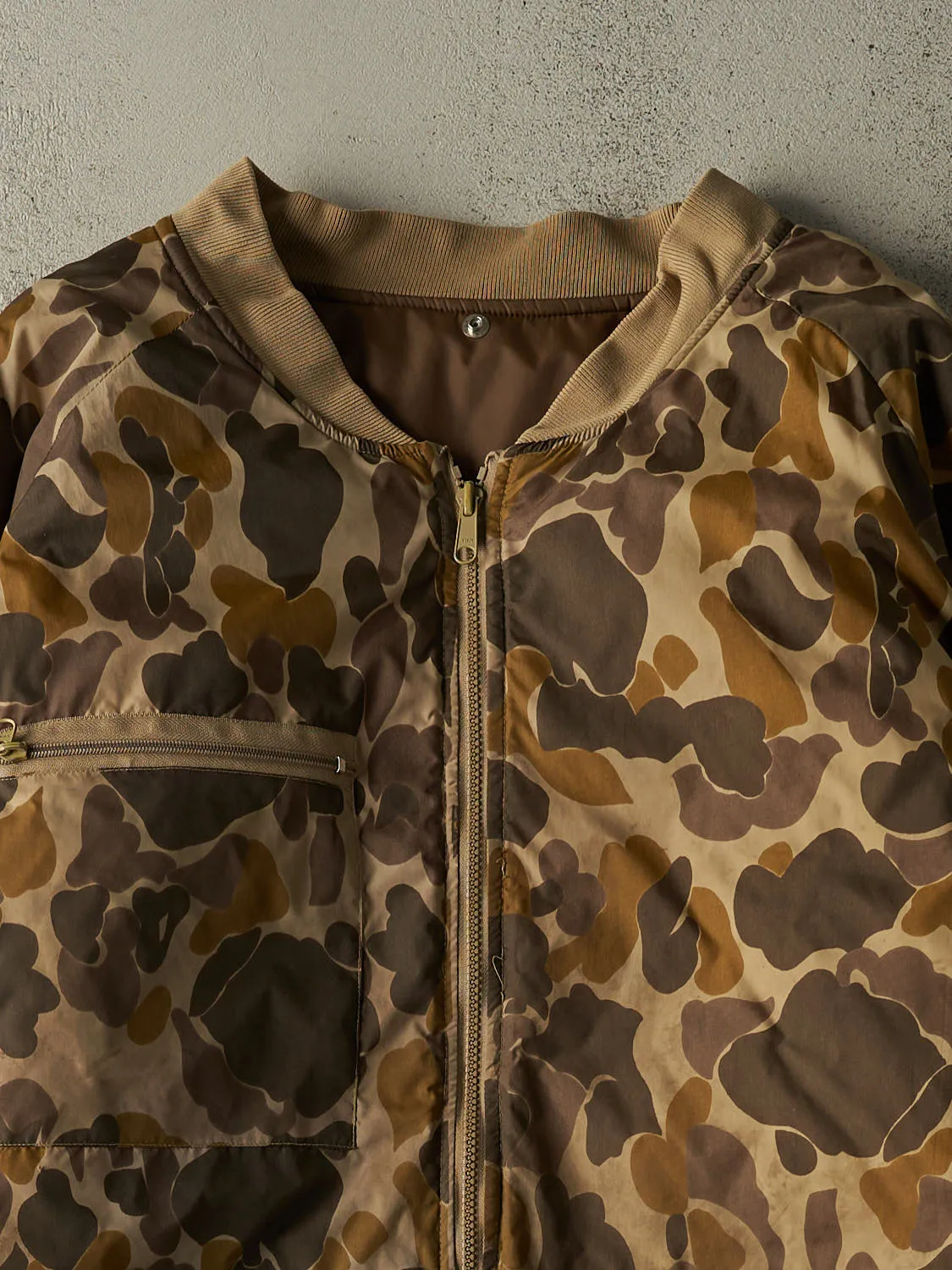 Vintage 90s Camo Duck Camo Nylon Jacket (XXL) sold by Rebalance Vintage product image thumbnail 2