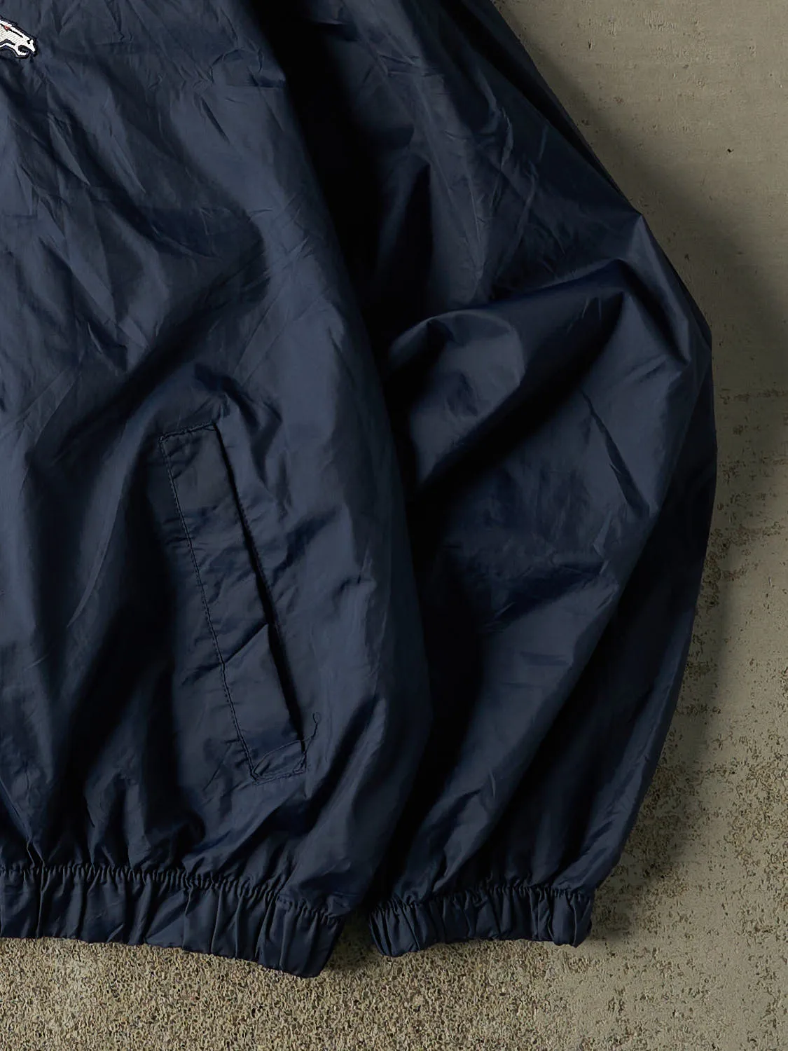 Vintage 90s Navy Blue Denver Broncos Windbreaker Jacket (L/XL) sold by Rebalance Vintage product image thumbnail 4