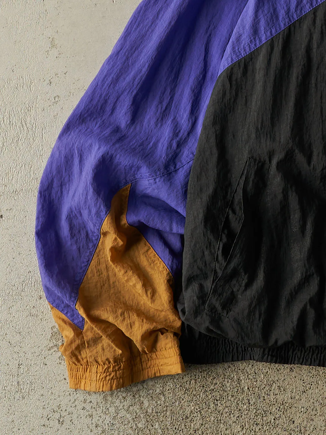 Vintage 90s Purple, Black & Gold Nike Windbreaker Jacket (XL) sold by Rebalance Vintage product image thumbnail 3
