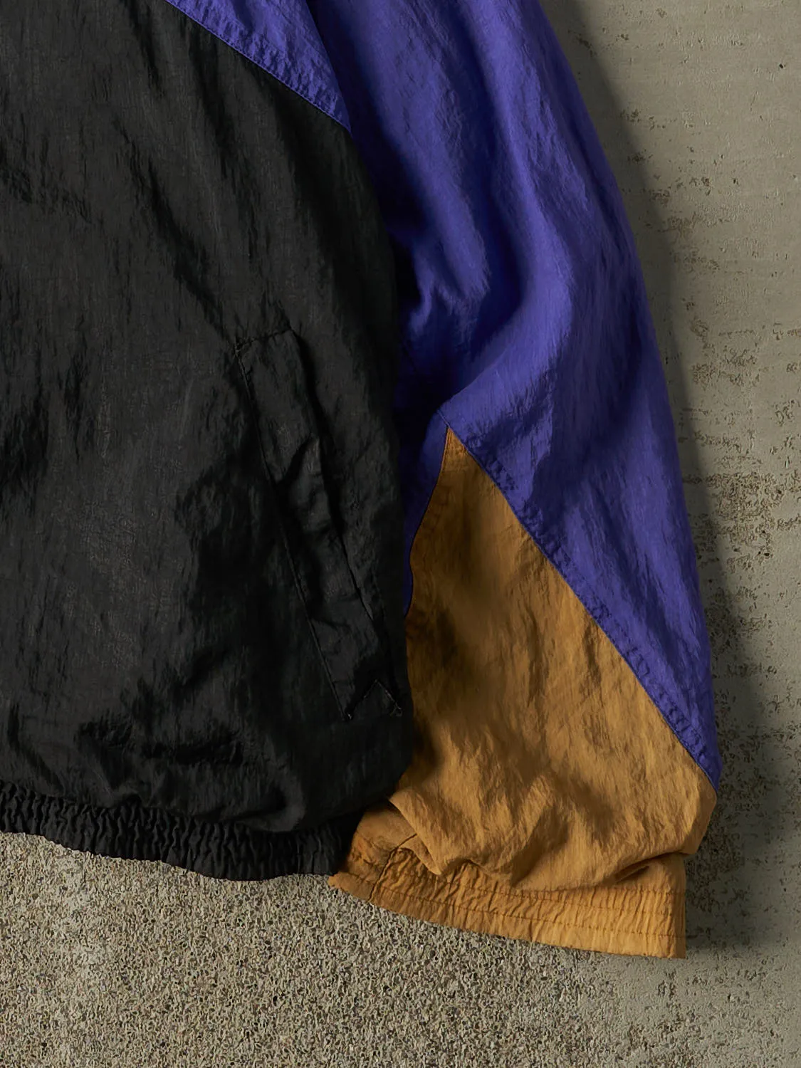 Vintage 90s Purple, Black & Gold Nike Windbreaker Jacket (XL) sold by Rebalance Vintage product image thumbnail 4