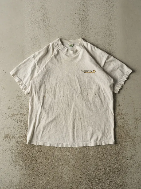 Vintage 90s White Ocean Adventures Tee (L/XL) sold by Rebalance Vintage