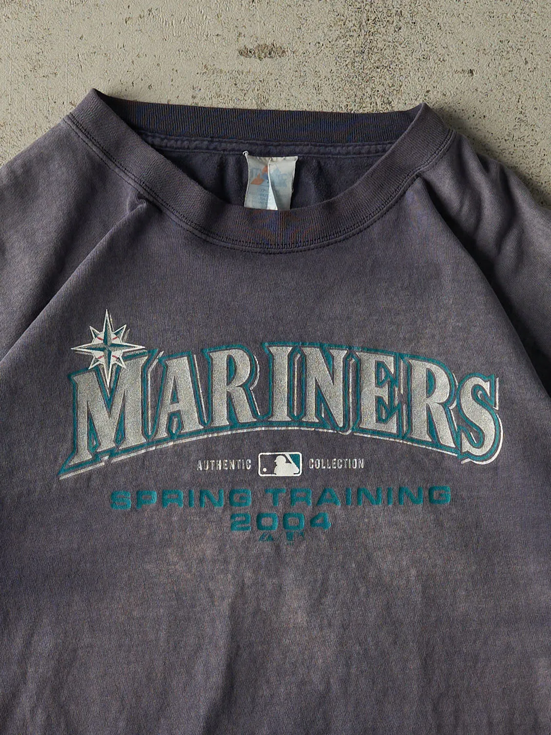 Vintage 04' Sun Faded Navy Seattle Mariners Tee (XL/XXL) sold by Rebalance Vintage product image thumbnail 2