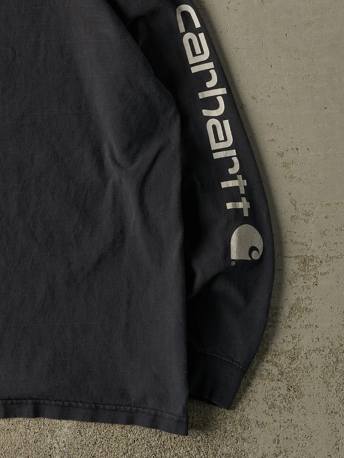 Vintage Y2K Faded Black Carhartt Long Sleeve (L/XL) sold by Rebalance Vintage product image thumbnail 3