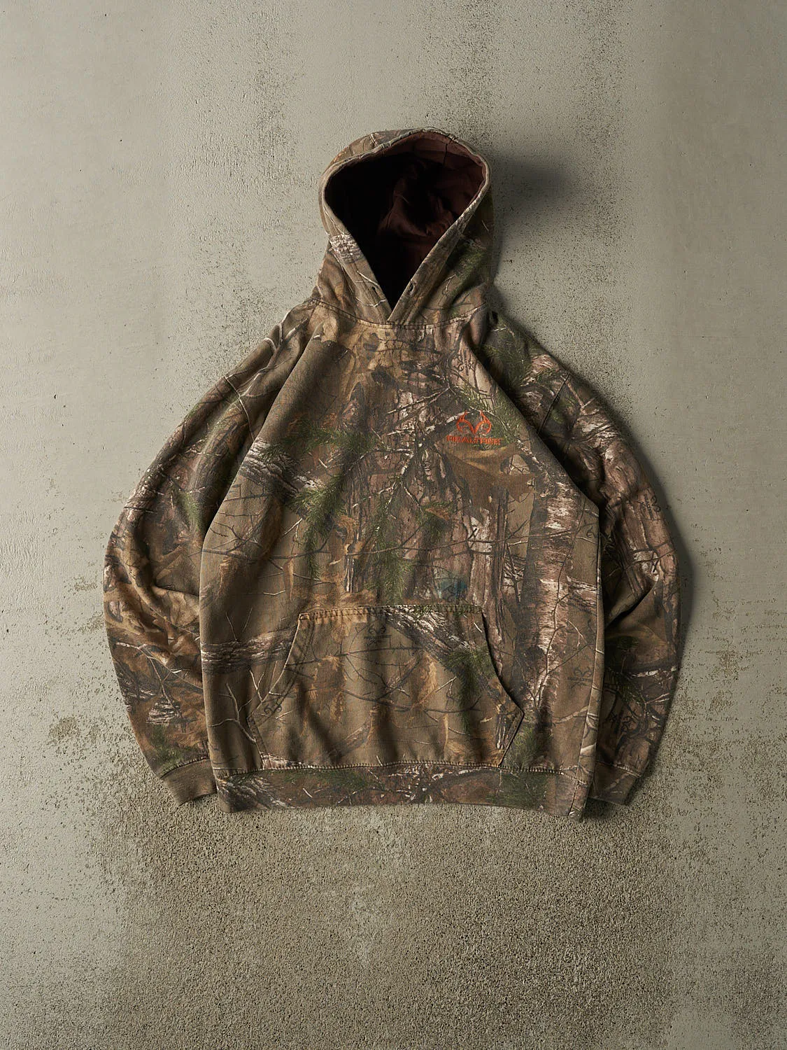 Vintage 90s Camo Realtree Blank Hoodie (S/M) sold by Rebalance Vintage