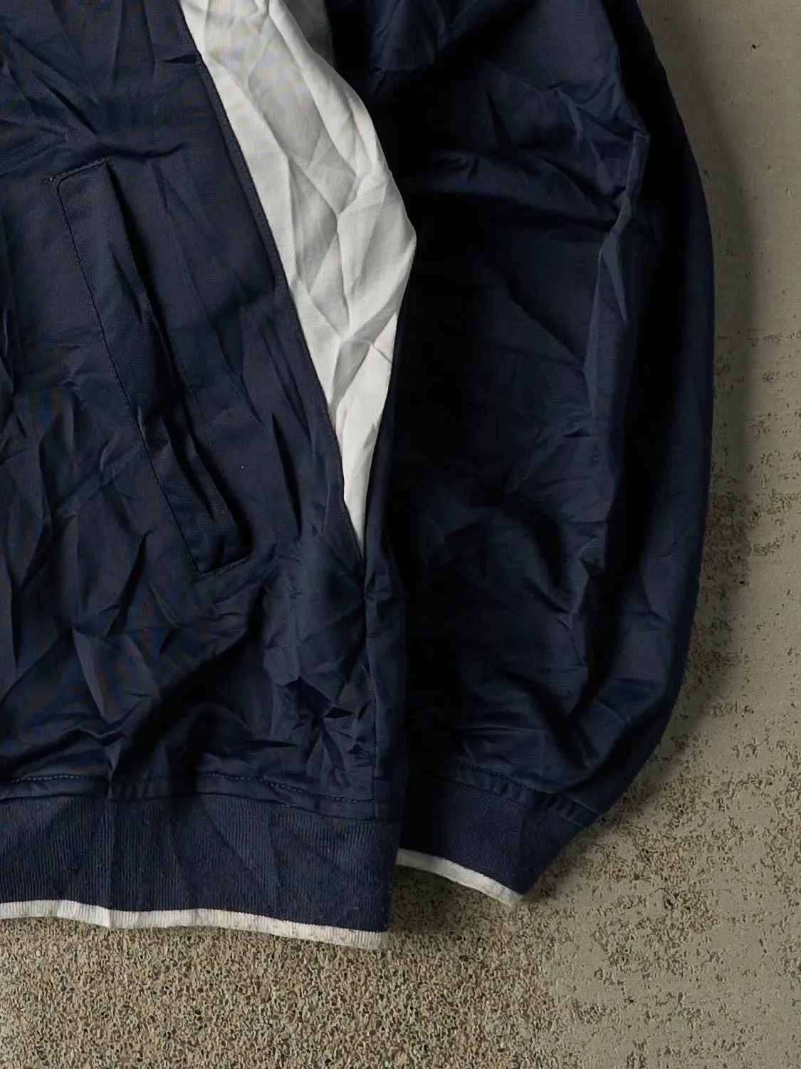 Vintage 90s Navy Blue Reebok Zip Up Lightweight Track Jacket (XL/XXL) sold by Rebalance Vintage product image thumbnail 4