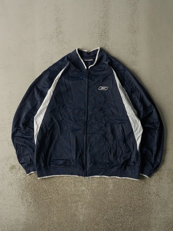 Vintage 90s Navy Blue Reebok Zip Up Lightweight Track Jacket (XL/XXL) sold by Rebalance Vintage