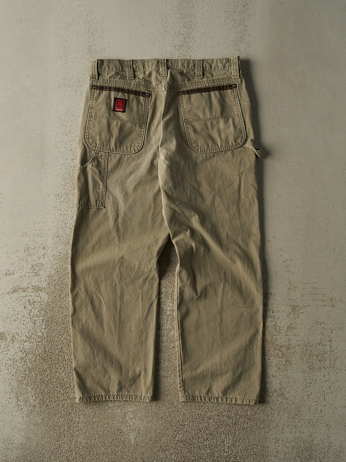 Vintage 90s Beige Wrangler Riggs Carpenter Work Pants (34x28.5) sold by Rebalance Vintage product image thumbnail 2