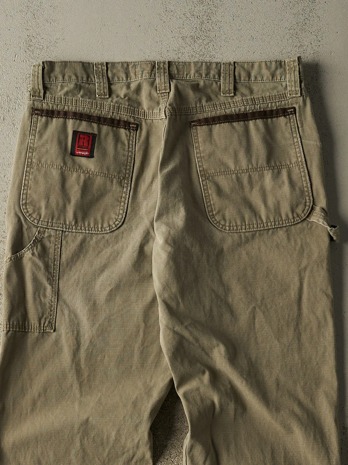 Vintage 90s Beige Wrangler Riggs Carpenter Work Pants (34x28.5) sold by Rebalance Vintage product image thumbnail 4
