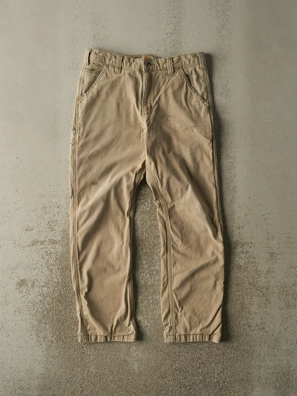 Vintage Y2K Beige Carhartt Lined Work Pants (32x29.5) sold by Rebalance Vintage