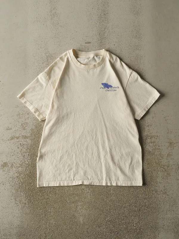Vintage 90s Beige Sam Lynch Outline Tee (L) made by Rebalance Vintage