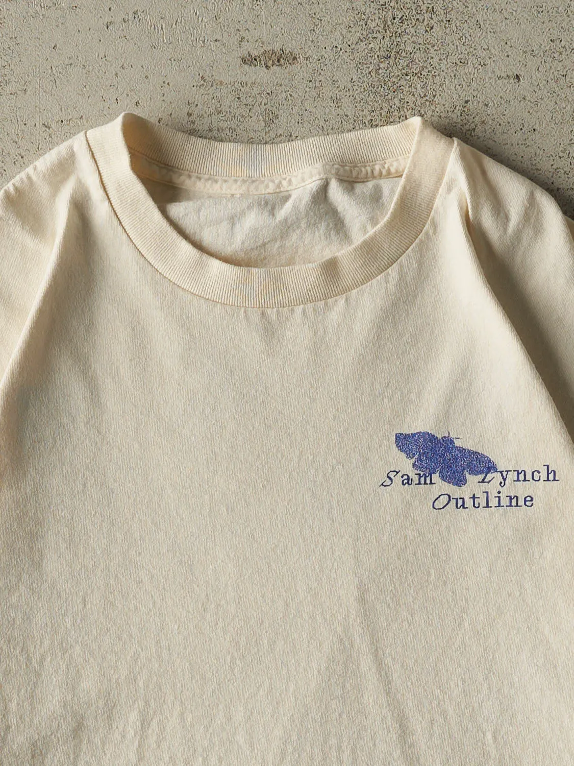 Vintage 90s Beige Sam Lynch Outline Tee (L) sold by Rebalance Vintage product image thumbnail 3