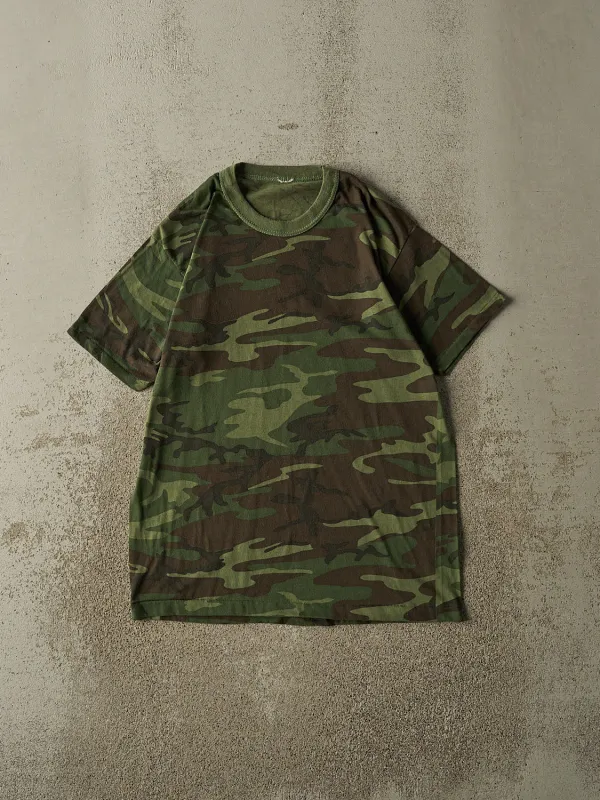 Vintage 90s Camo Blank Tee (M/L) made by Rebalance Vintage