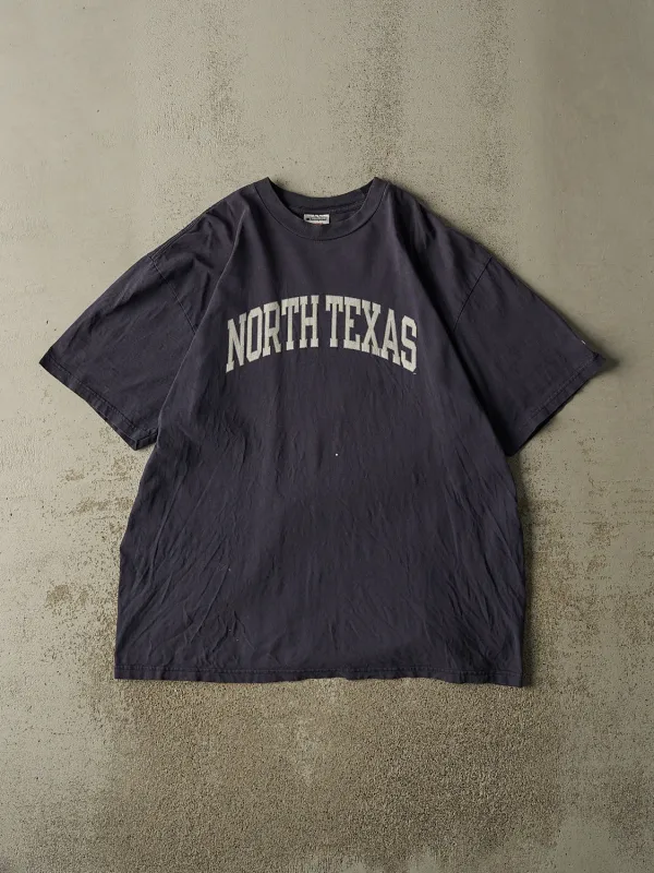 Vintage 90s Navy Blue University of North Texas Tee (XL/XXL) made by Rebalance Vintage