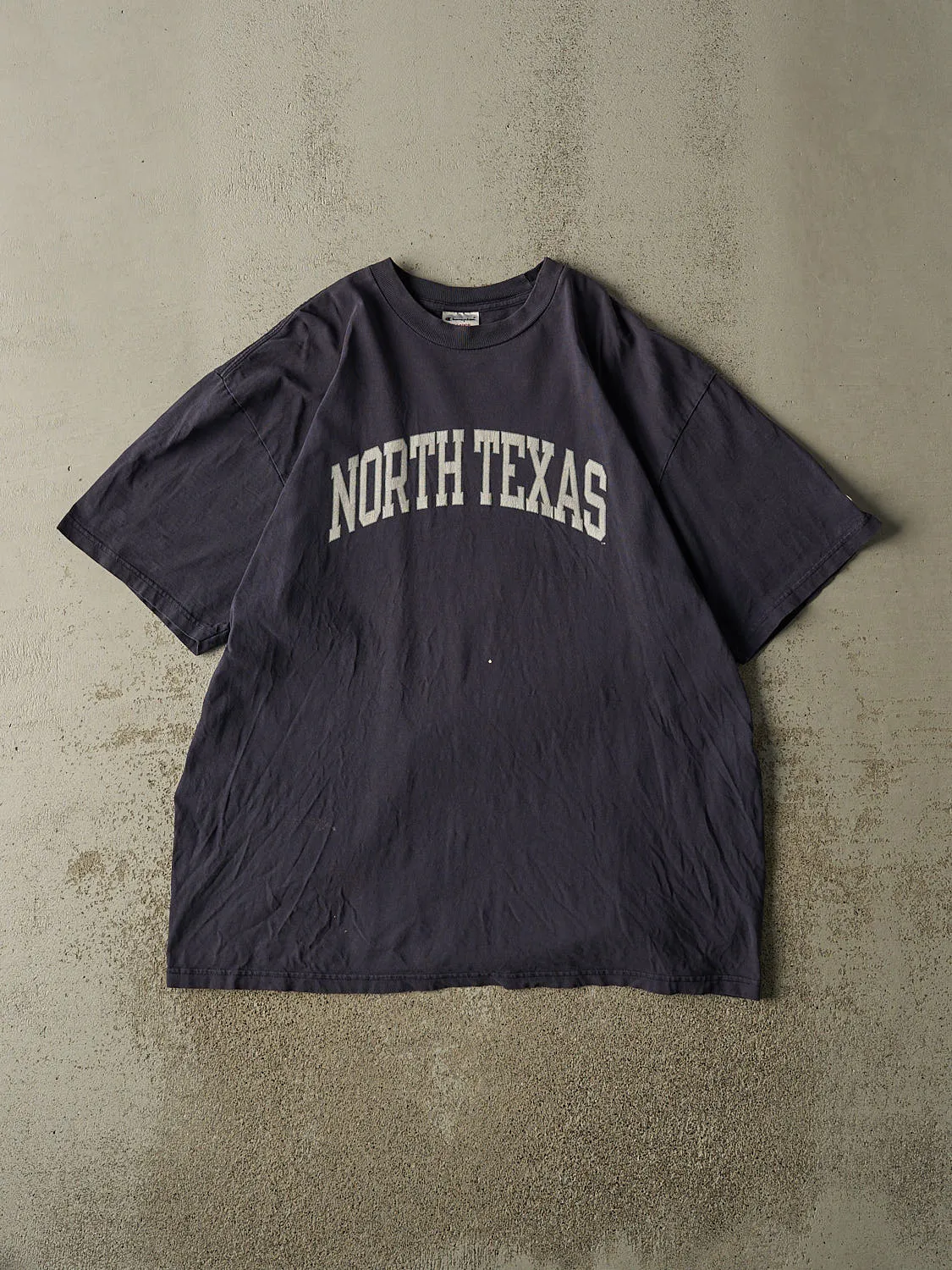 Vintage 90s Navy Blue University of North Texas Tee (XL/XXL) sold by Rebalance Vintage