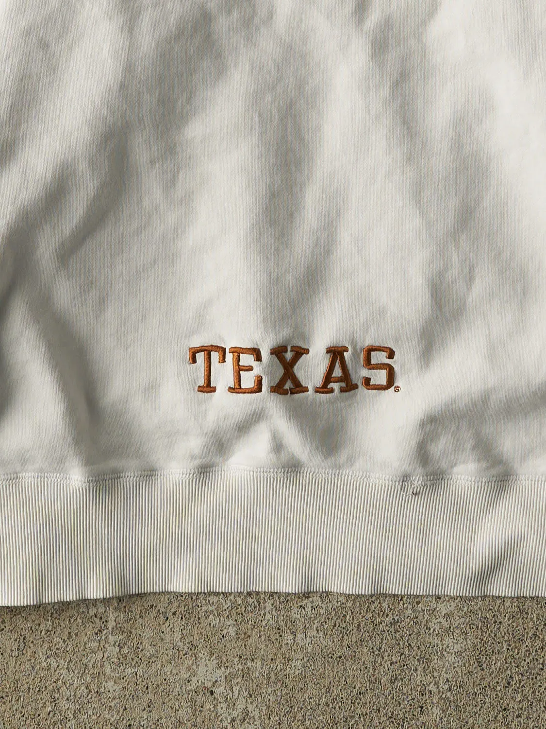 Vintage Y2K White Nike Texas Longhorns Embroidered Hoodie (L) sold by Rebalance Vintage product image thumbnail 4