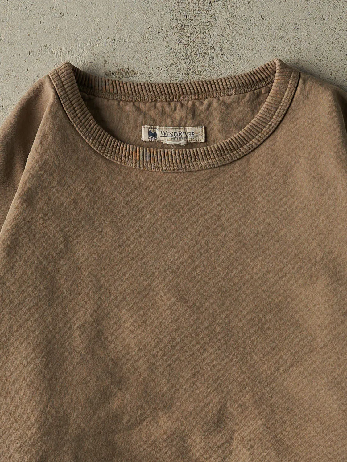 Vintage 90s Brown Wind River Blank Crewneck (L/XL) sold by Rebalance Vintage product image thumbnail 2