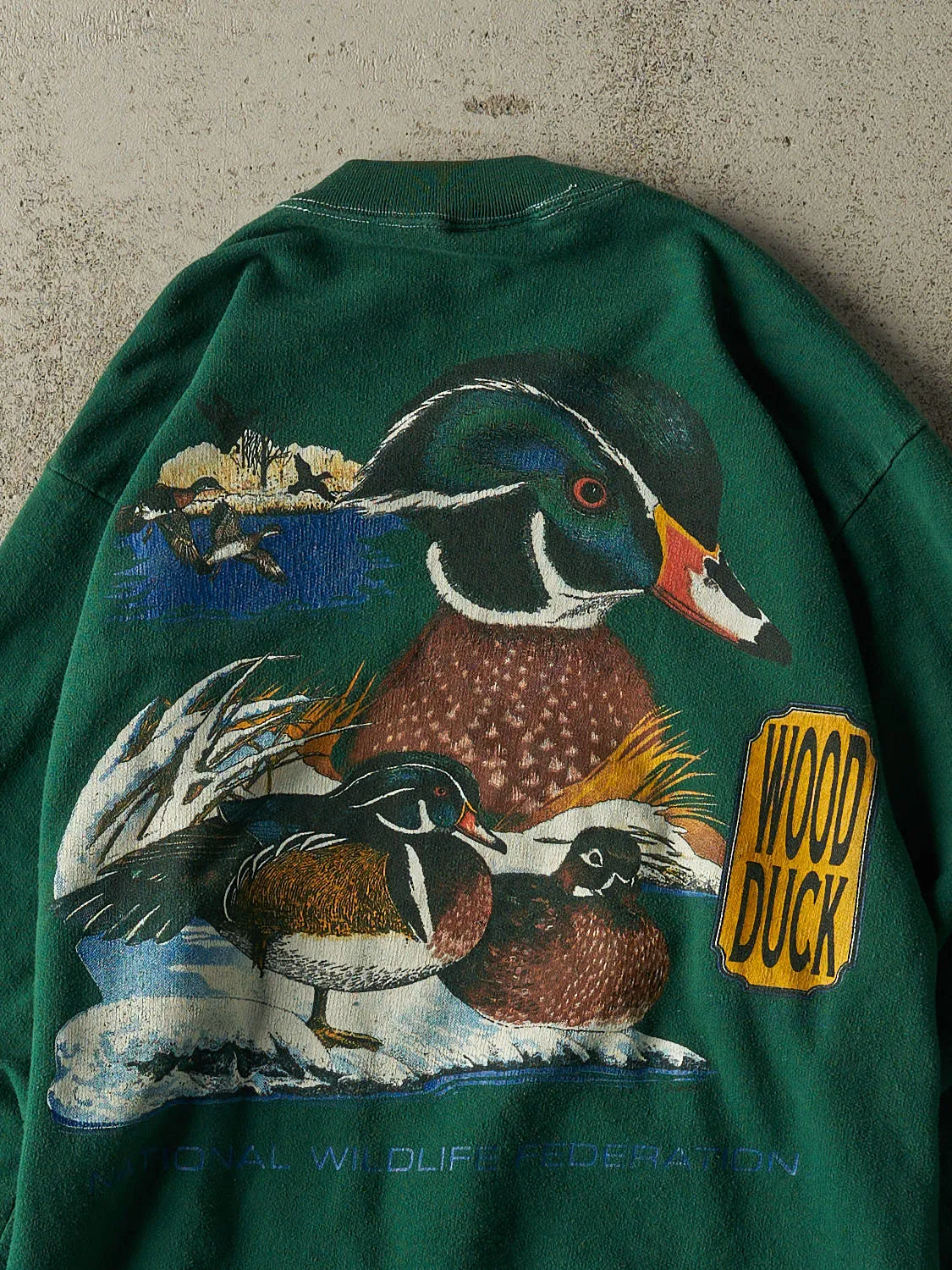 Vintage 90s Green National Wildlife Federation Embroidered Crewneck (XS/S) sold by Rebalance Vintage product image thumbnail 4