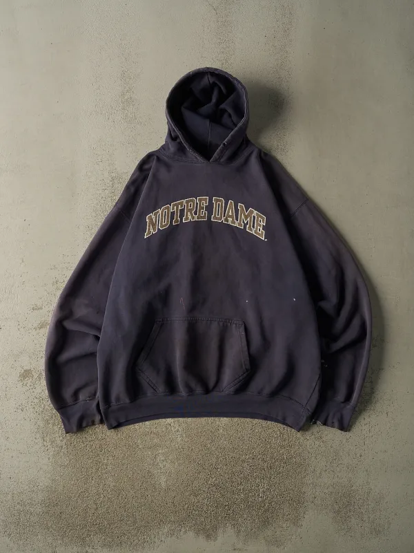 Vintage 90s Sun Faded Navy University of Notre Dame Hoodie (XXL/XXXL) sold by Rebalance Vintage