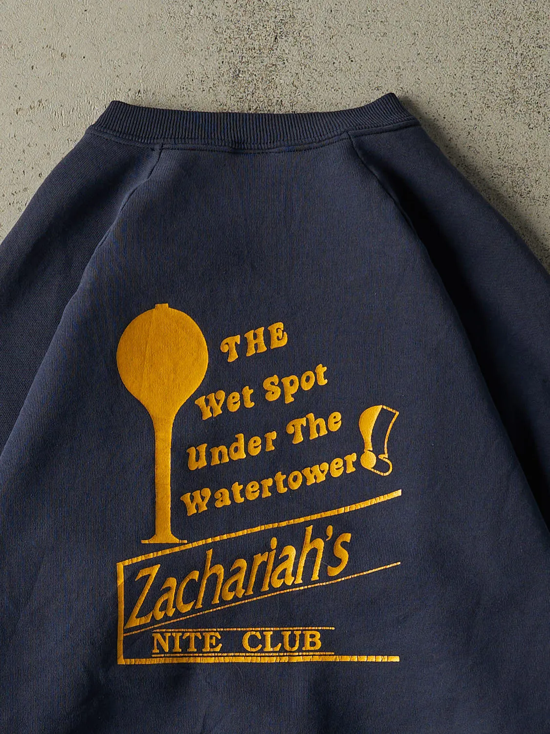 Vintage 80s Navy Blue Zachariah's Nite Club Crewneck (XS/S) sold by Rebalance Vintage product image thumbnail 4