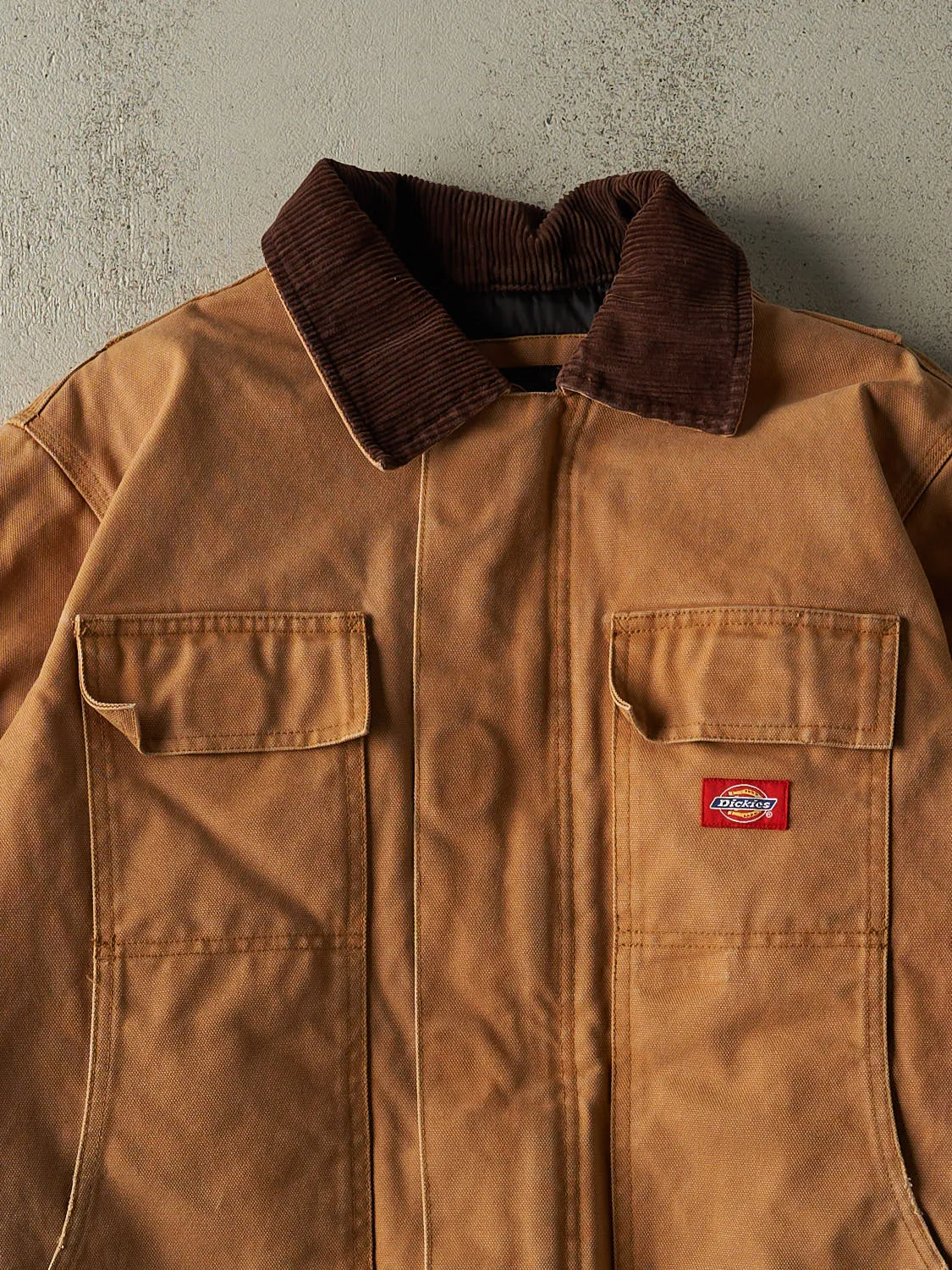 Vintage 90s Camel Dickies L Pocket Work Jacket (L) sold by Rebalance Vintage product image thumbnail 4