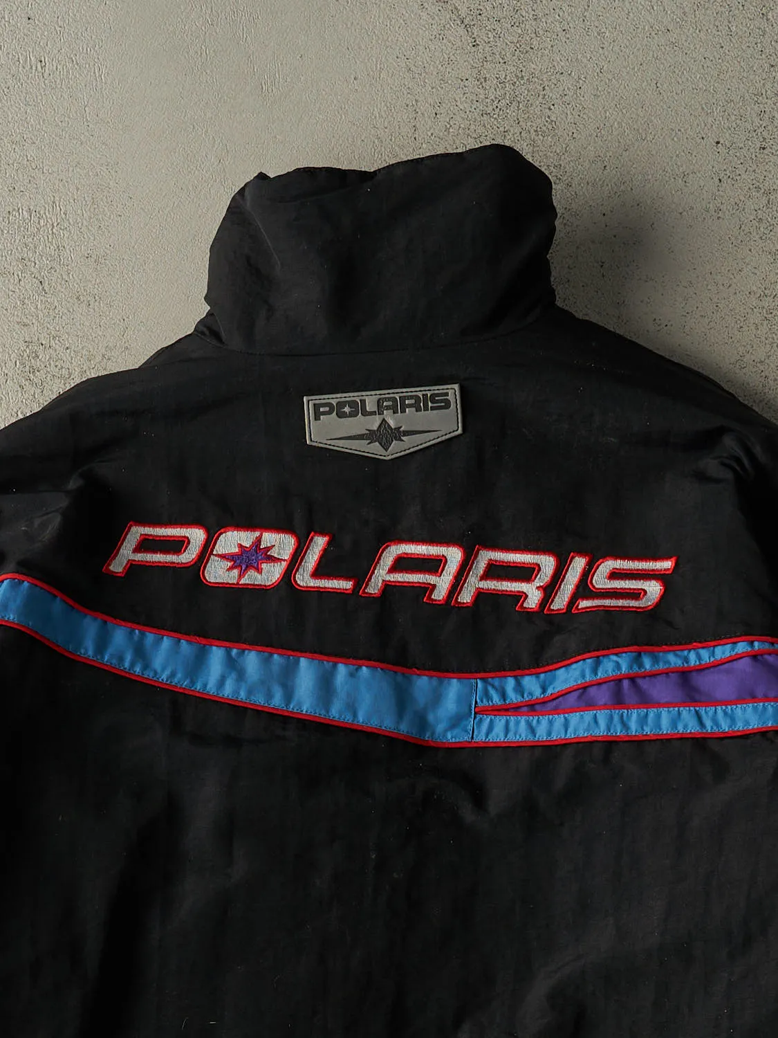 Vintage 90s Black Polaris Racing Jacket (L/XL) sold by Rebalance Vintage product image thumbnail 4