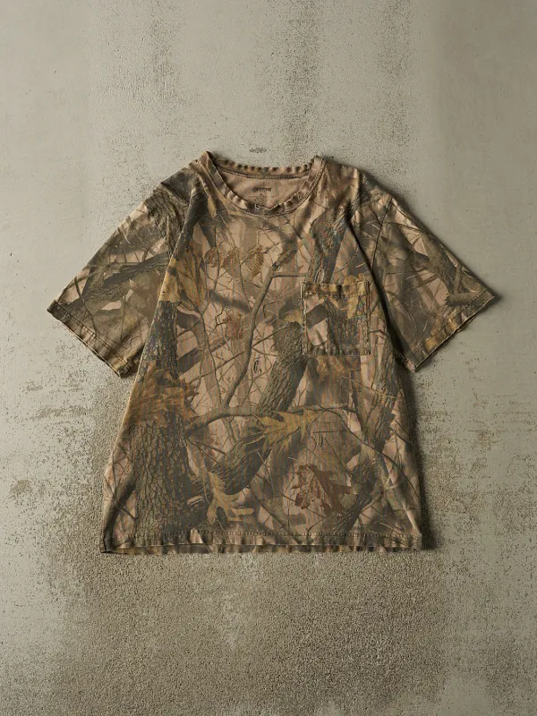 Vintage Y2K Camo Realtree Pocket Tee (L/XL) made by Rebalance Vintage