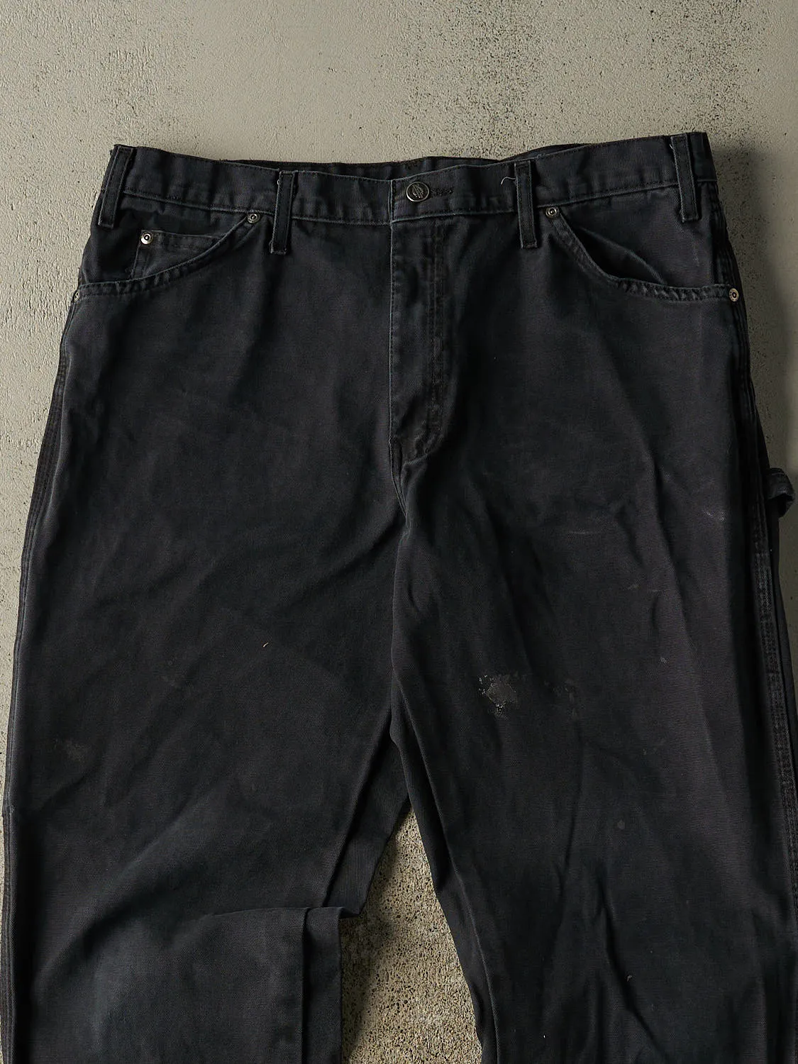 Vintage 90s Faded Black Dickies Carpenter Pants (35x32) sold by Rebalance Vintage product image thumbnail 4