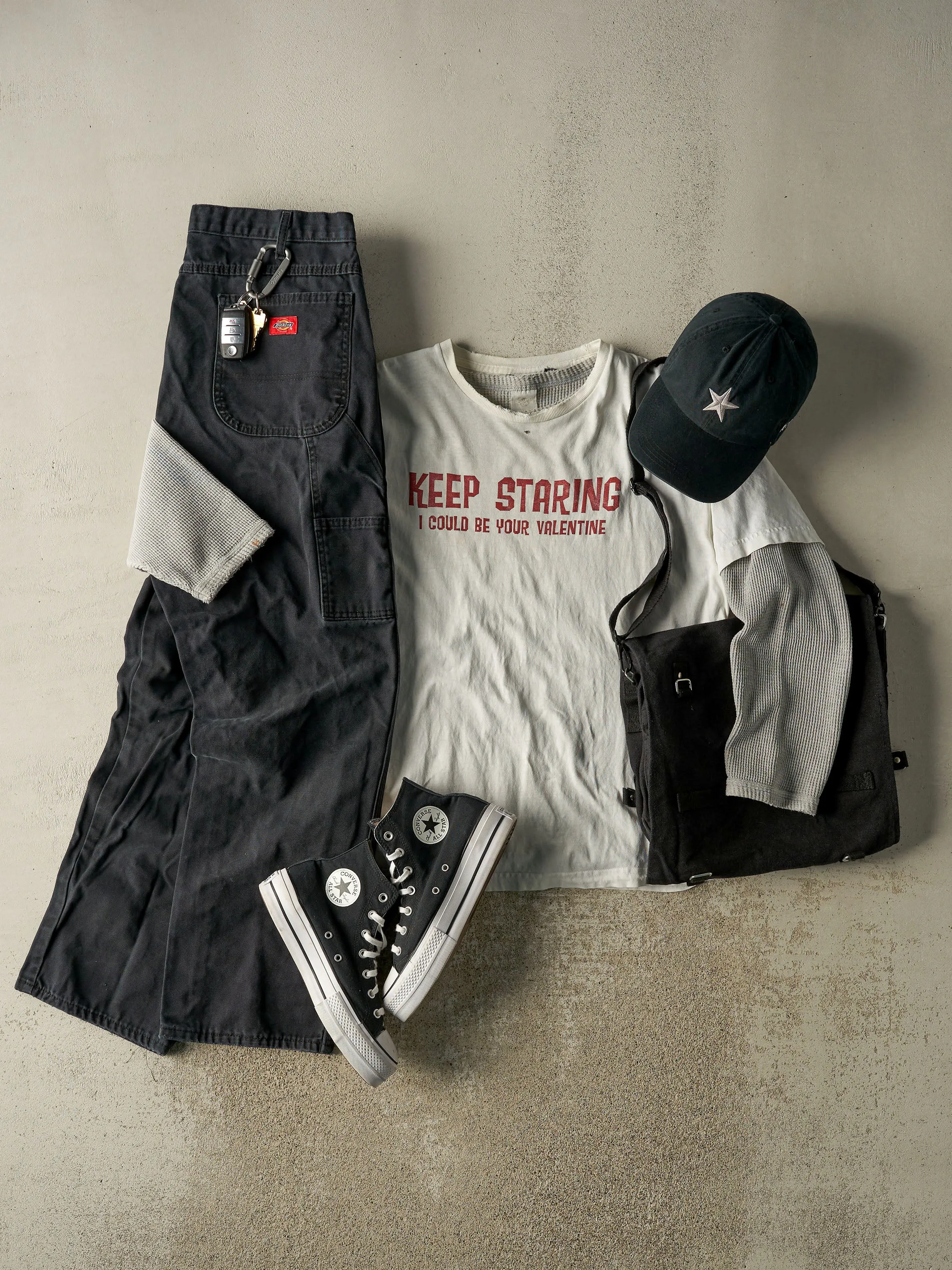 Vintage 90s Faded Black Dickies Carpenter Pants (35x32) sold by Rebalance Vintage product image thumbnail 2