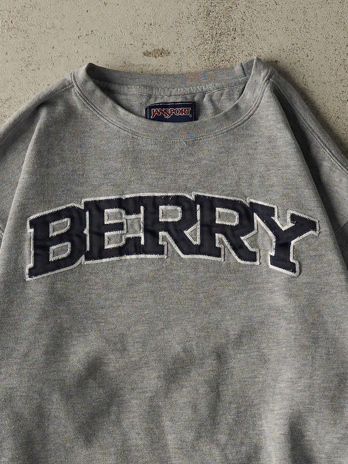 Vintage Y2K Grey Berry Embroidered Crewneck (M/L) sold by Rebalance Vintage product image thumbnail 2