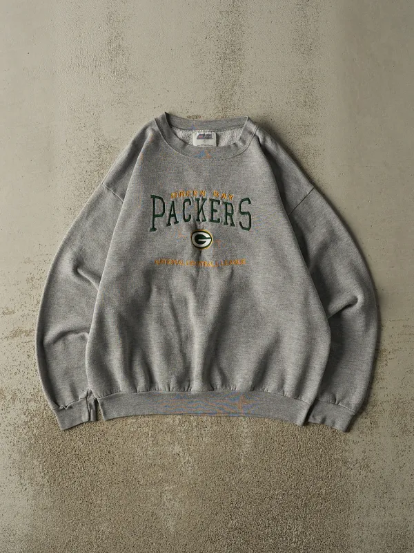 Vintage Y2K Grey Green Bay Packers Crewneck (M/L) sold by Rebalance Vintage