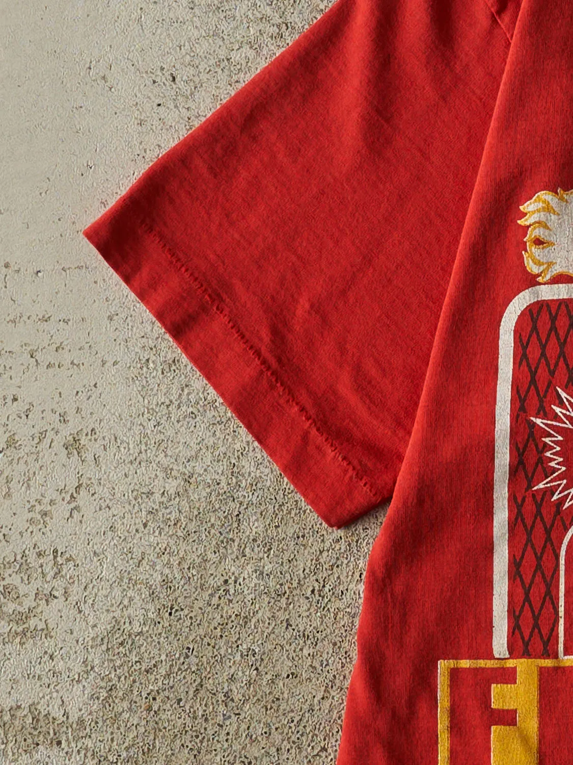 Vintage 89' Red Calgary Flames Stanley Cup Champions Tee (XS/S) sold by Rebalance Vintage product image thumbnail 3