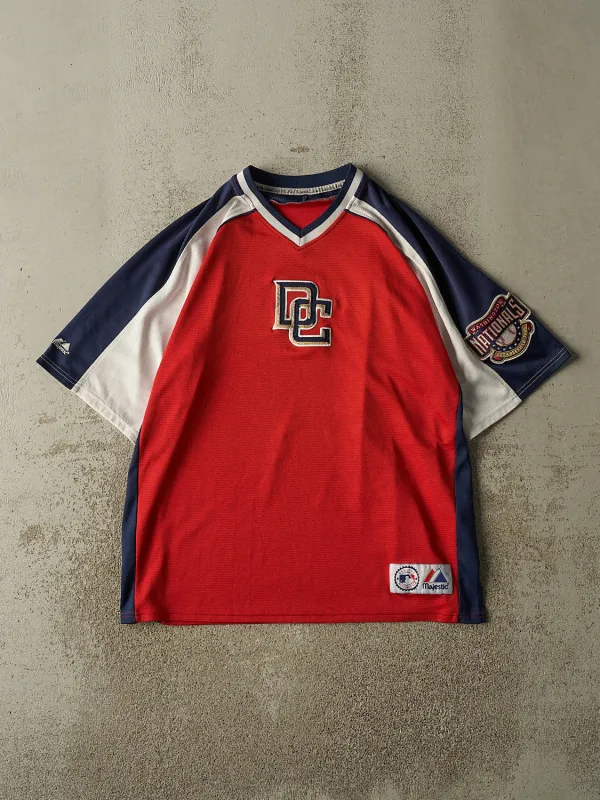 Vintage Y2K Red, White & Navy Washington Nationals Jersey (XL) made by Rebalance Vintage