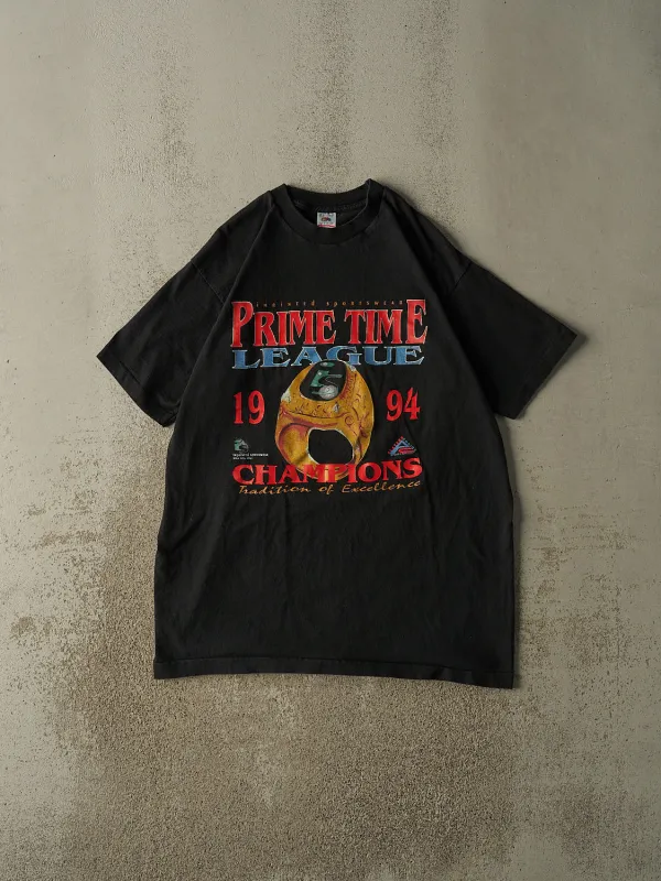 Vintage 94' Black Prime Time League Champions Tee (L/XL) sold by Rebalance Vintage