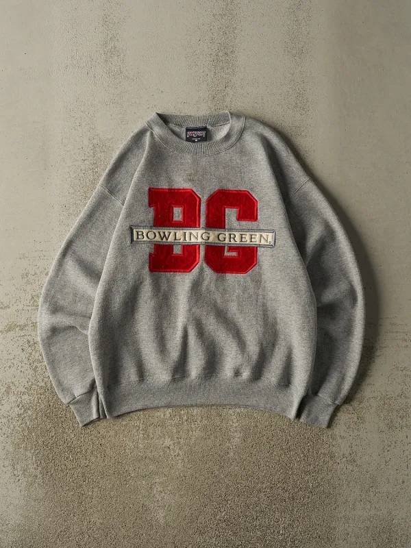 Vintage 90s Grey Bowling Green University Crewneck (S/M) sold by Rebalance Vintage