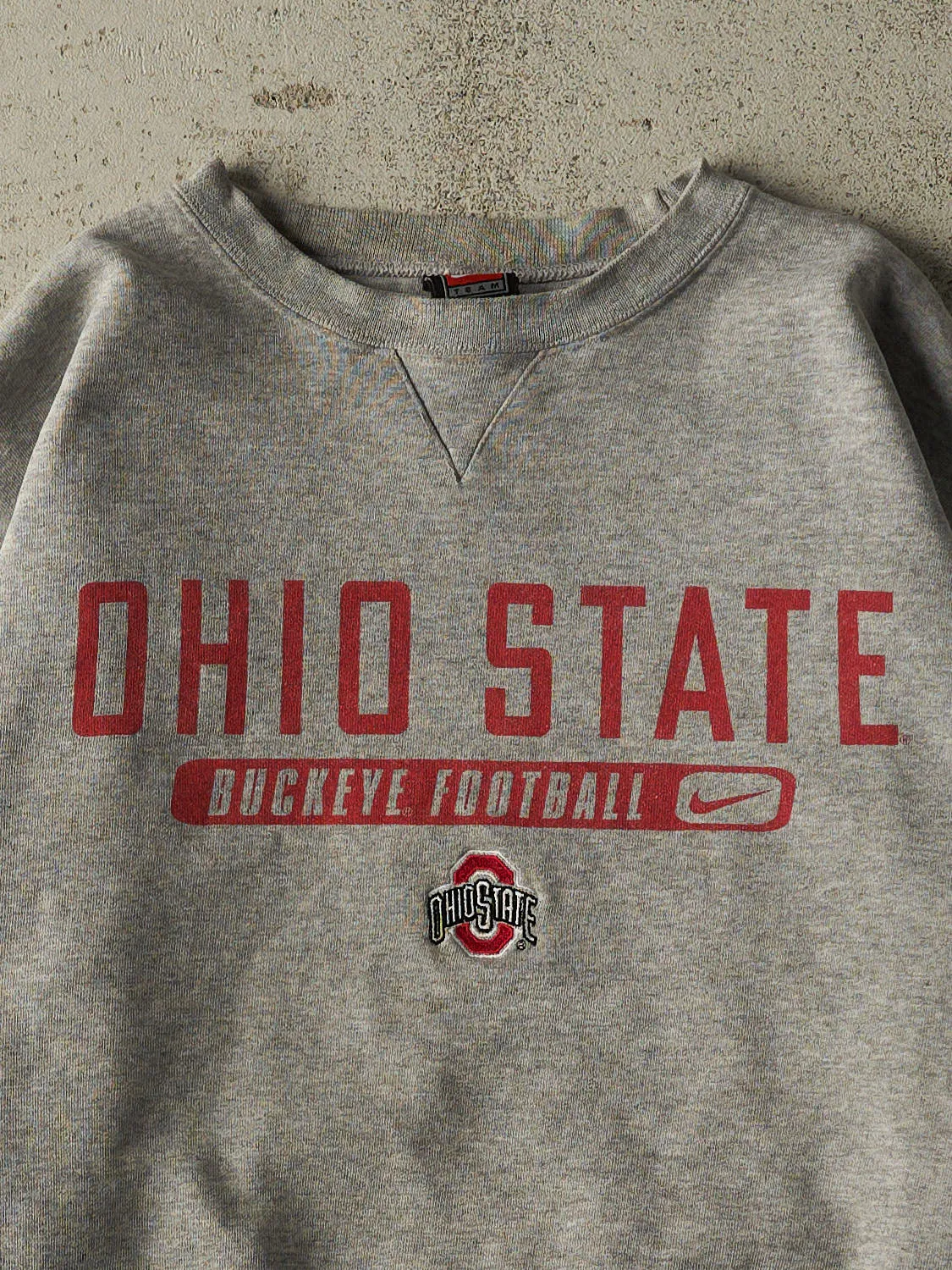 Vintage Y2K Grey Nike Ohio State University Football Crewneck (L) sold by Rebalance Vintage product image thumbnail 2