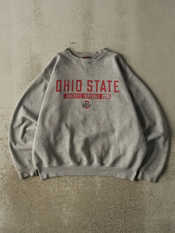 Vintage Y2K Grey Nike Ohio State University Football Crewneck (L) sold by Rebalance Vintage